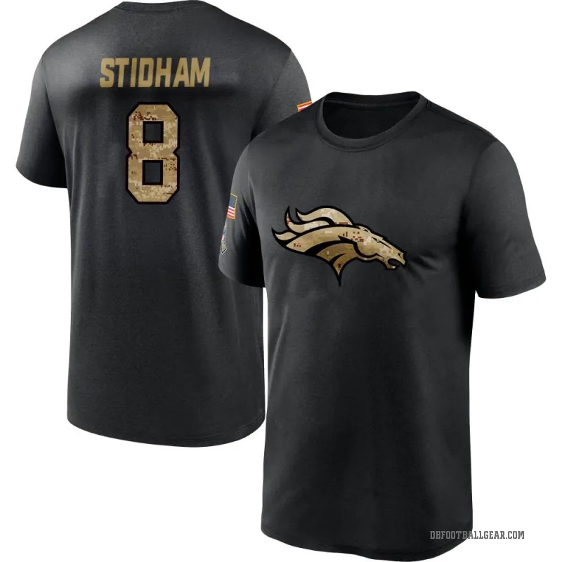 Jarrett Stidham Men's Black Denver Broncos 2020 Salute To Service Performance T-Shirt