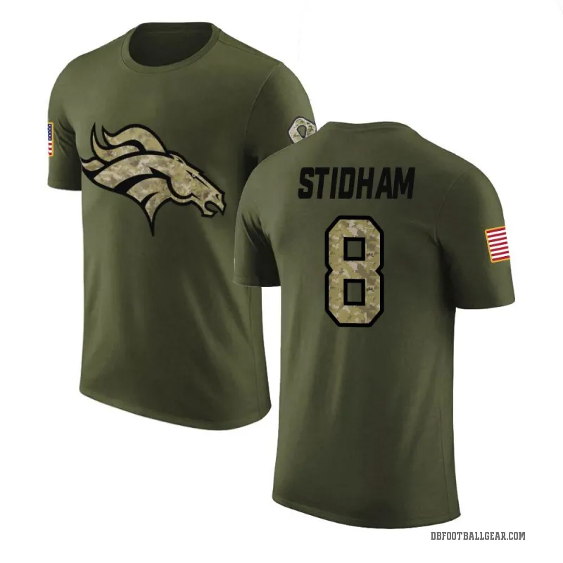 Jarrett Stidham Men's Olive Denver Broncos Salute to Service T-Shirt