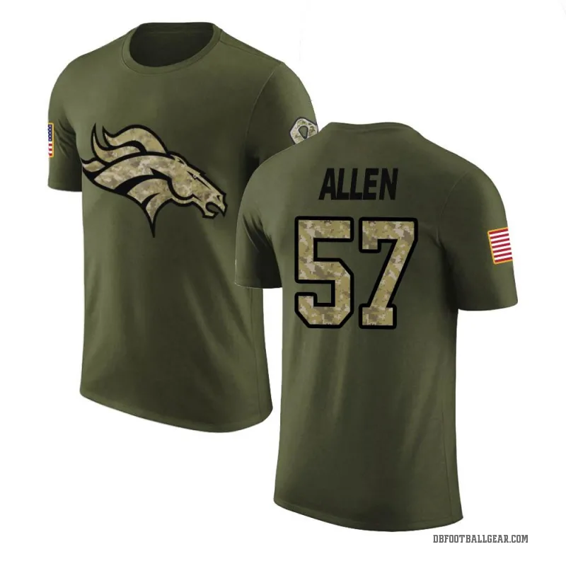 Jaylon Allen Men's Olive Denver Broncos Salute to Service T-Shirt