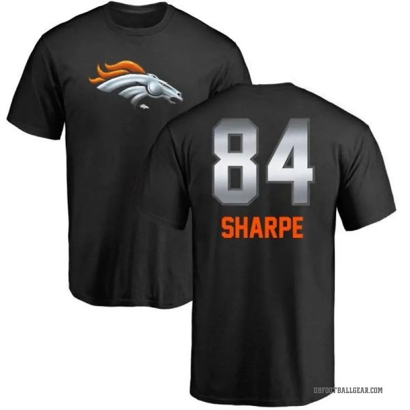 Shannon Sharpe Men's Black Denver Broncos Midnight Mascot T-Shirt -