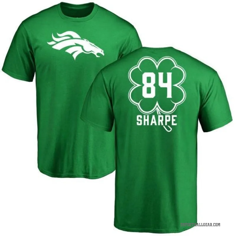 Shannon Sharpe Men's Green Denver Broncos St. Patrick's Day T-Shirt