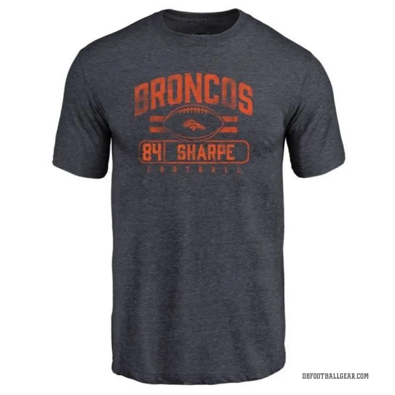 Shannon Sharpe Men's Navy Denver Broncos Flanker T-Shirt -