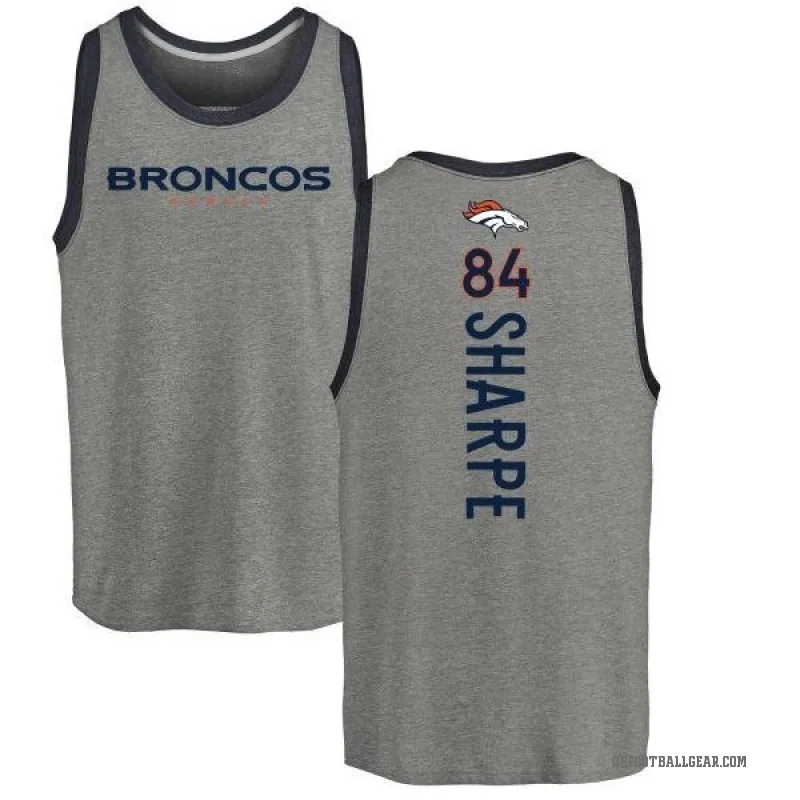 Shannon Sharpe Youth Ash Denver Broncos Backer Tank Top -